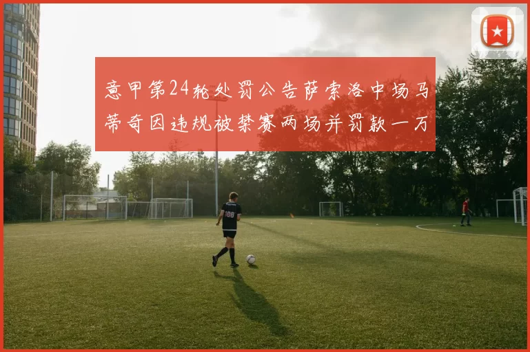 意甲第24轮处罚公告萨索洛中场马蒂奇因违规被禁赛两场并罚款一万欧元